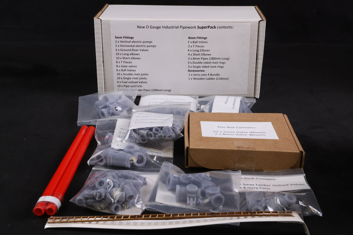 Made in Manchester Models O Gauge Industrial pipework superpack SP-01