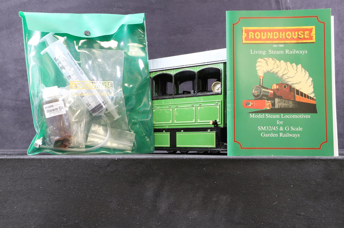 Roundhouse Live Steam 32mm Freelance Tram Locomotive &#39;Clarence&#39;, Professionally Lined, R/C