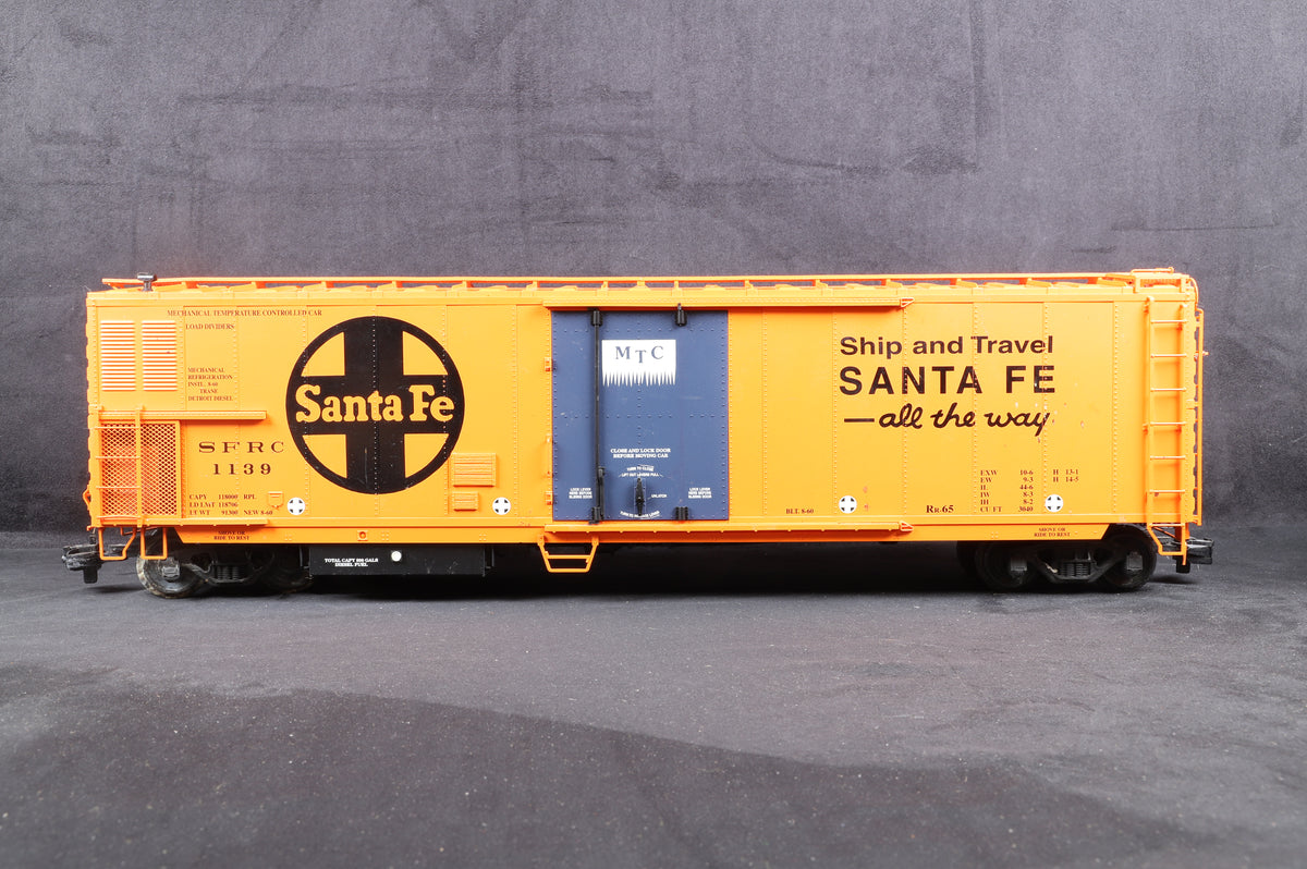 USA Trains G Rake of 3 50ft Mechanical Reefer Wagons, Santa Fe