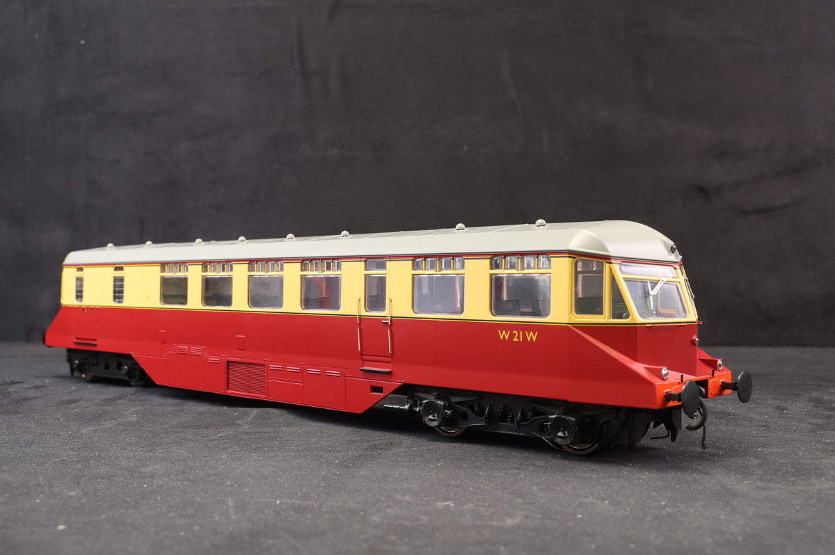 Heljan Finescale O Gauge Diesel Railcar No. W21W BR Crimson &amp; Cream with Dark Grey Roof