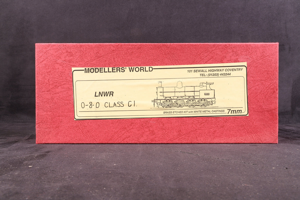 Modellers&#39; World O Gauge LNWR 0-8-0 Class G1 w/LNWR 6 Wheeled 2500 Gallon Tender Kit