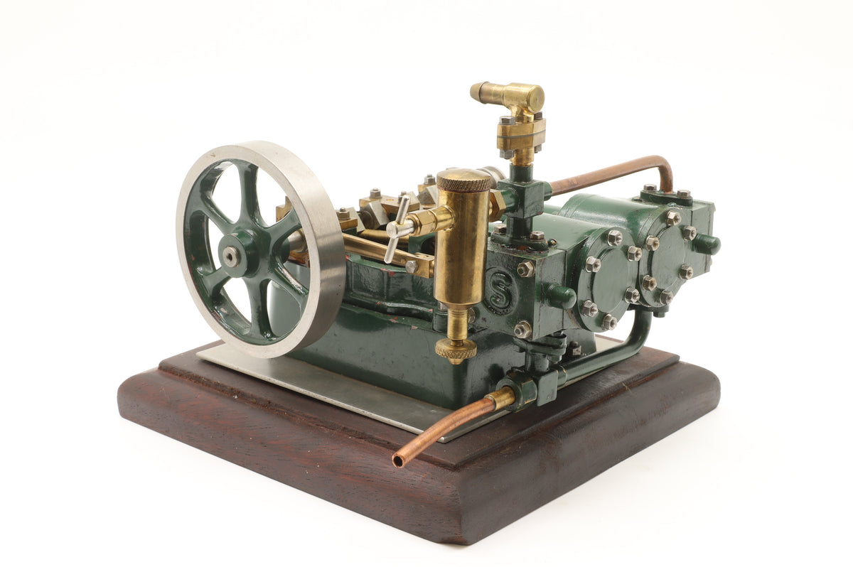 Stuart Models Kit Built Live Steam Powered Twin Cylinder Horizontal Engine