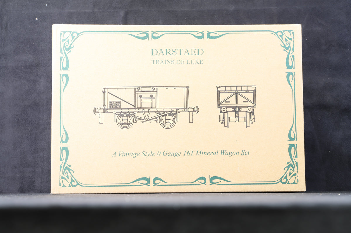 Darstaed (Trains De luxe) Coarse Scale O Gauge 16T Mineral Wagon Set (Grey Set A)