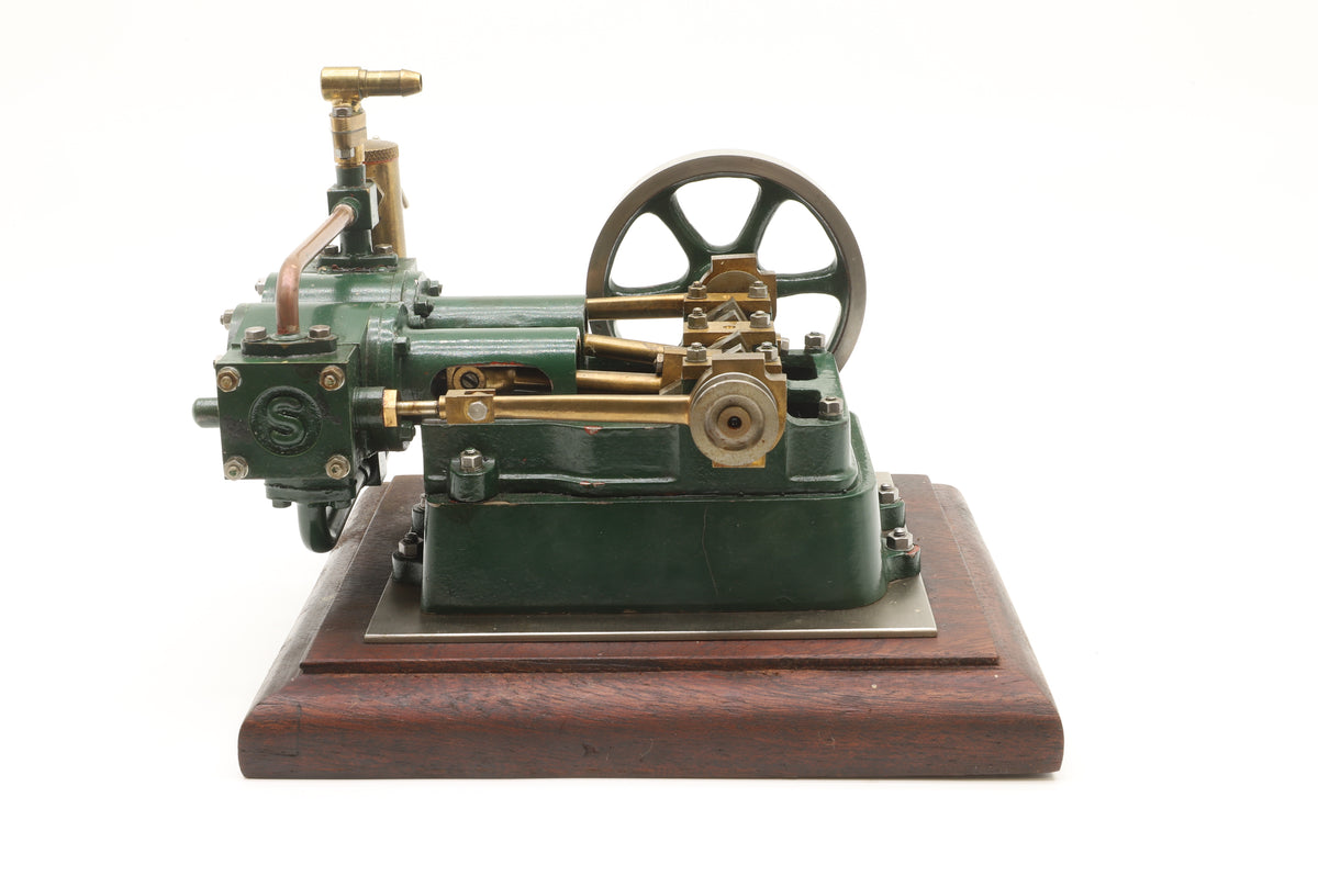 Stuart Models Kit Built Live Steam Powered Twin Cylinder Horizontal Engine