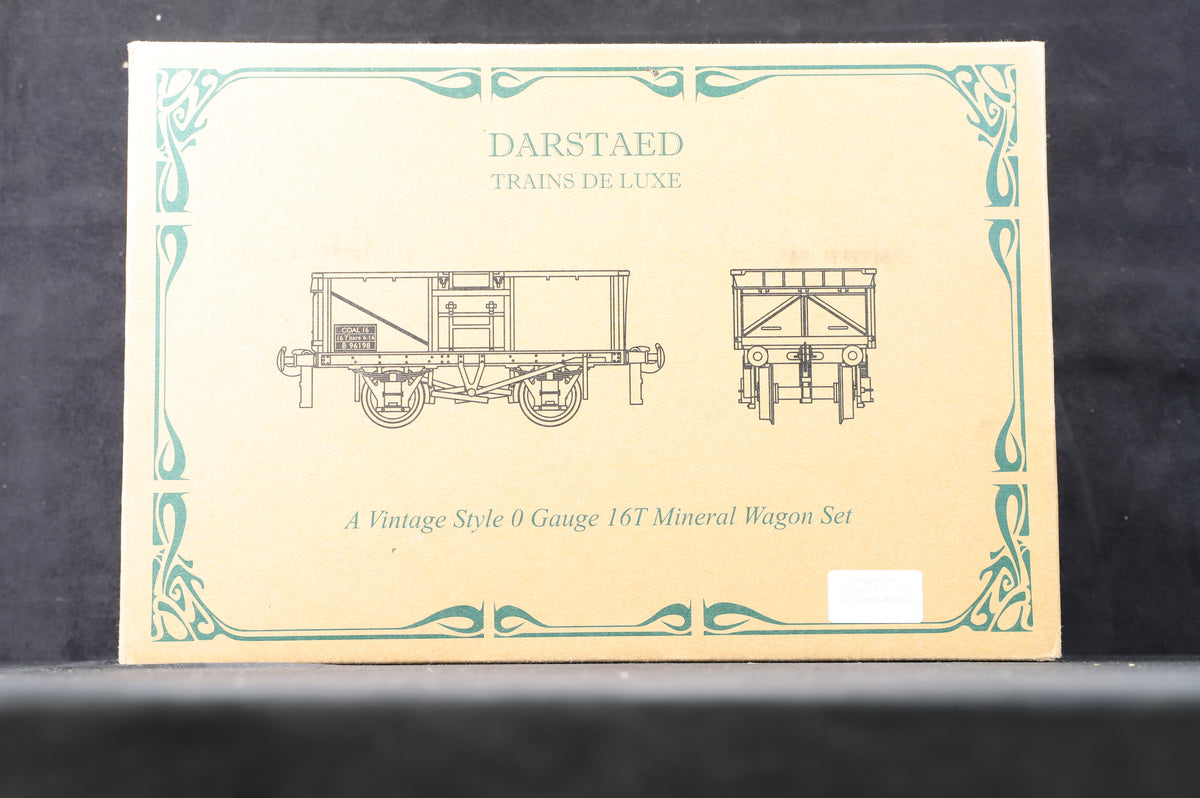 Darstaed (Trains De luxe) Coarse Scale O Gauge 16T Mineral Wagon Set (Grey Set B)