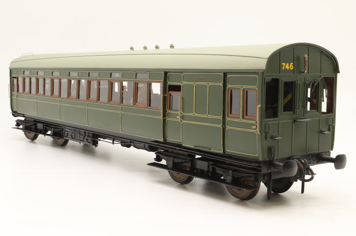 Finescale Gauge One Peter Rogers-built Southern Railway 'Balloon' Open Third No.746