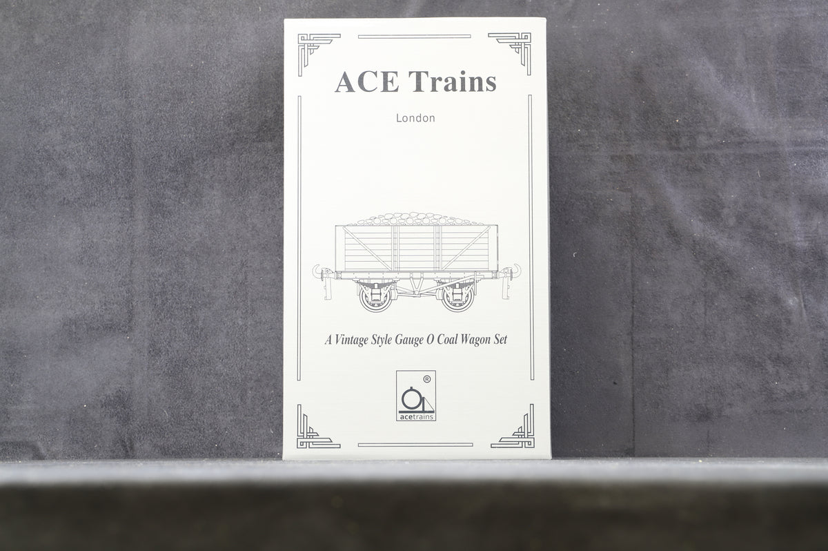 ACE Trains Coarse O Gauge Coal Wagon Set, Set 12 BR 12T Open
