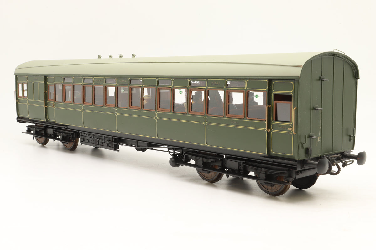 Finescale Gauge One Peter Rogers-built Southern Railway 'Balloon' Open Third No.746