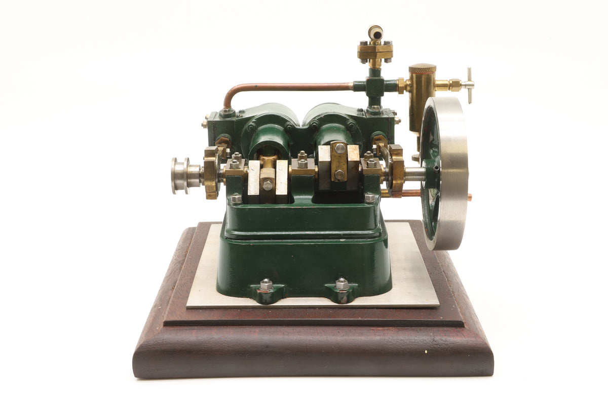 Stuart Models Kit Built Live Steam Powered Twin Cylinder Horizontal Engine