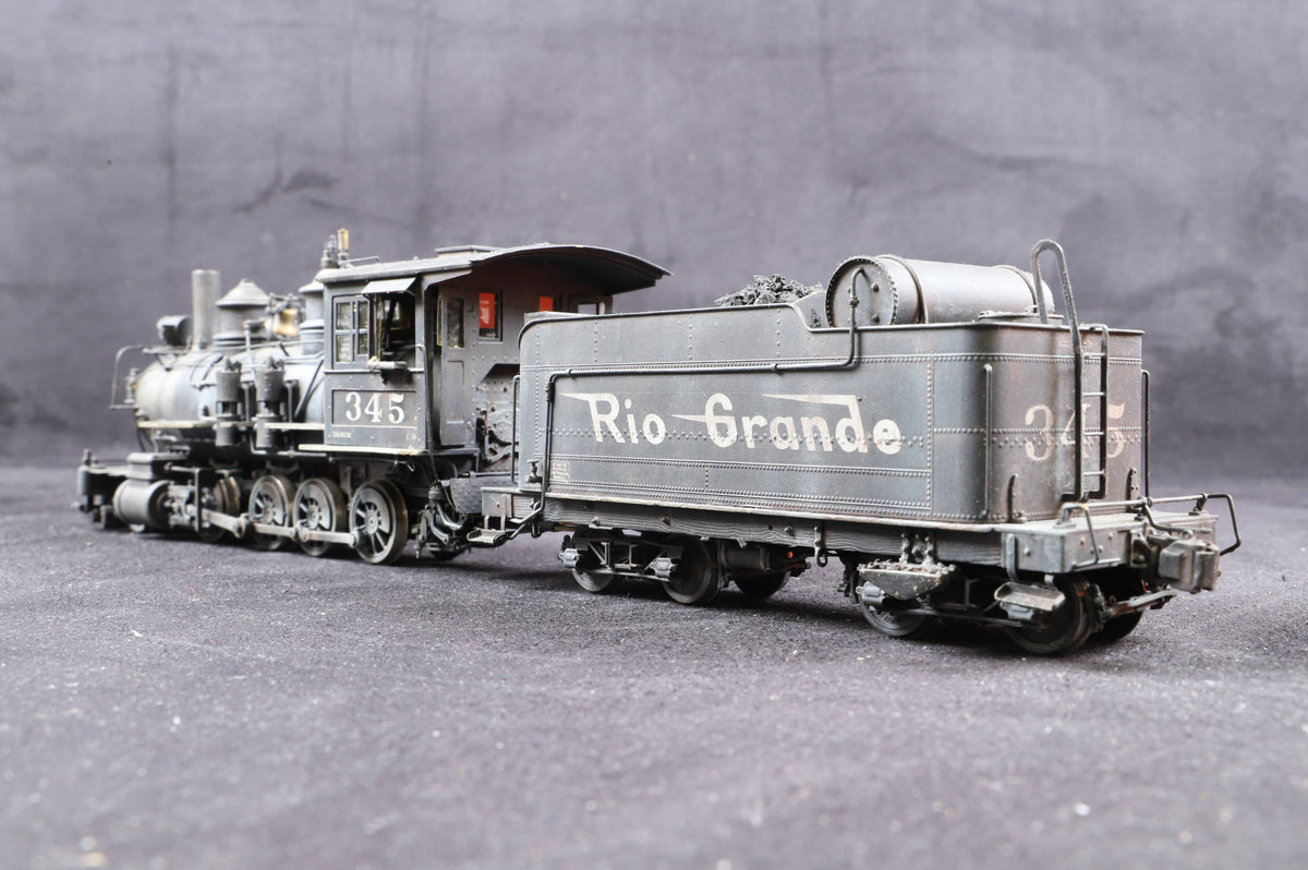 Iron Horse Models / KTM On3 D&amp;RGW C-19 2-8-0 &#39;345&#39;, Professionally Weathered &amp; Detailed