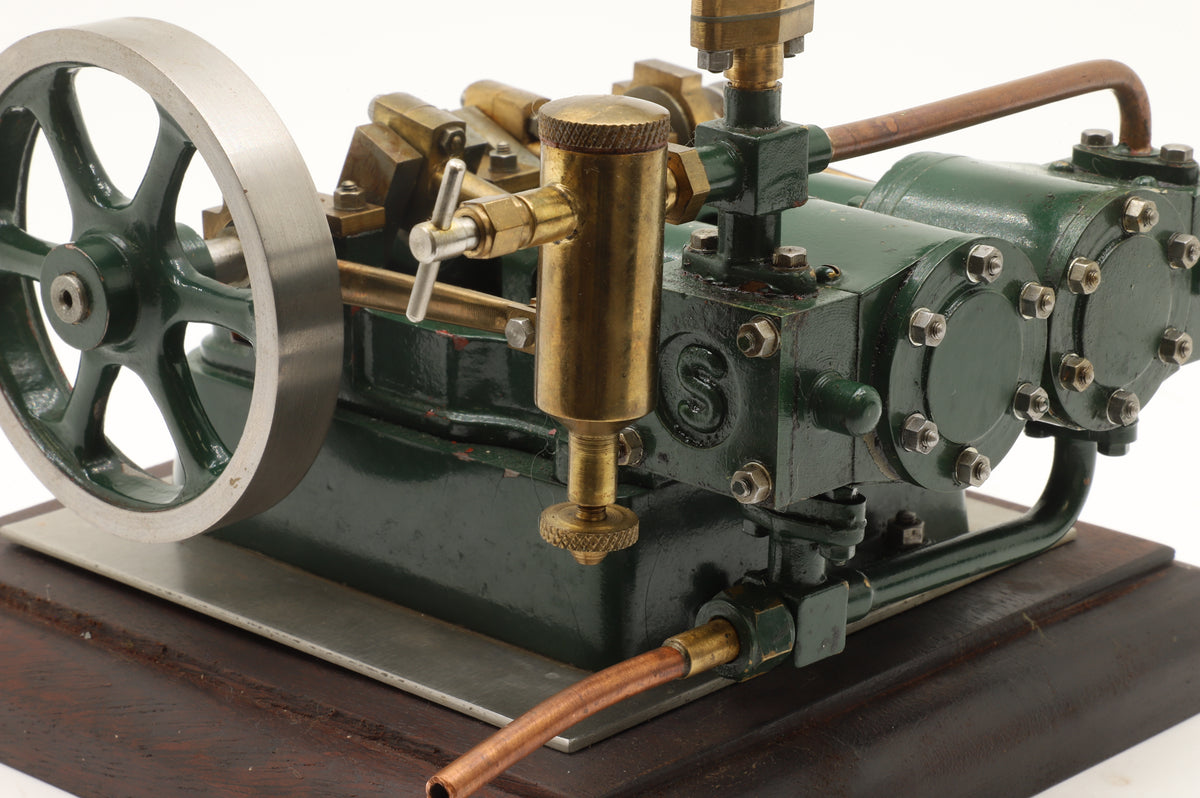Stuart Models Kit Built Live Steam Powered Twin Cylinder Horizontal Engine