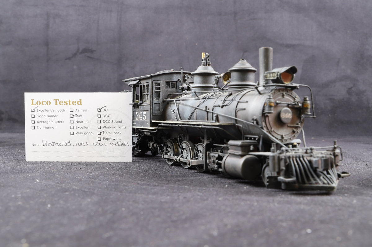 Iron Horse Models / KTM On3 D&amp;RGW C-19 2-8-0 &#39;345&#39;, Professionally Weathered &amp; Detailed
