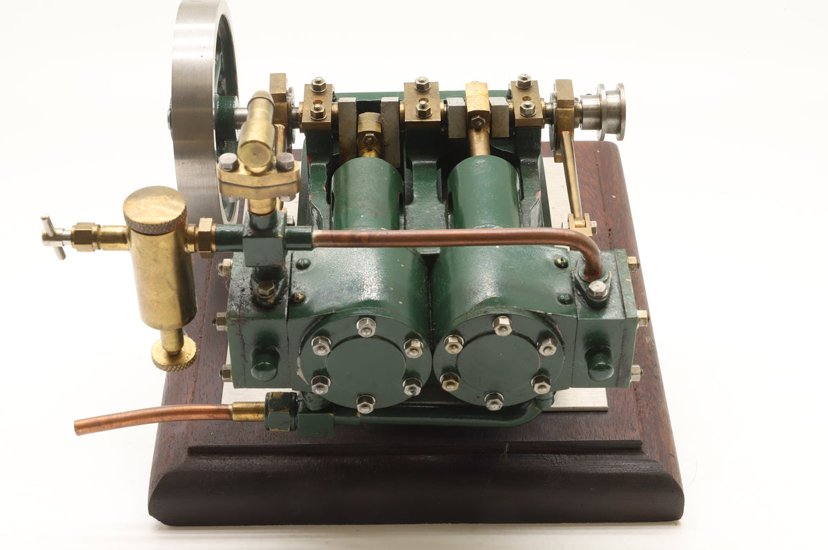 Stuart Models Kit Built Live Steam Powered Twin Cylinder Horizontal Engine