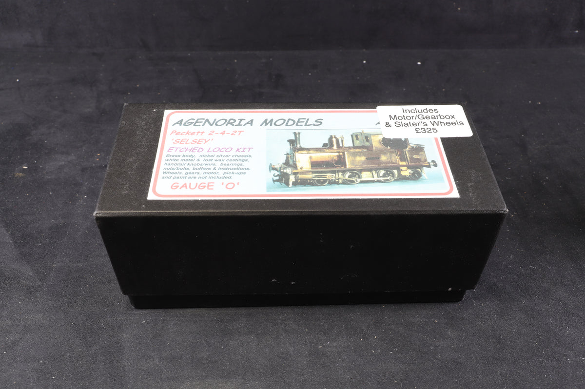 Agenoria Models Finescale O Gauge Peckett 2-4-2T &#39;Selsey&#39; Kit w/Wheels &amp; Motor