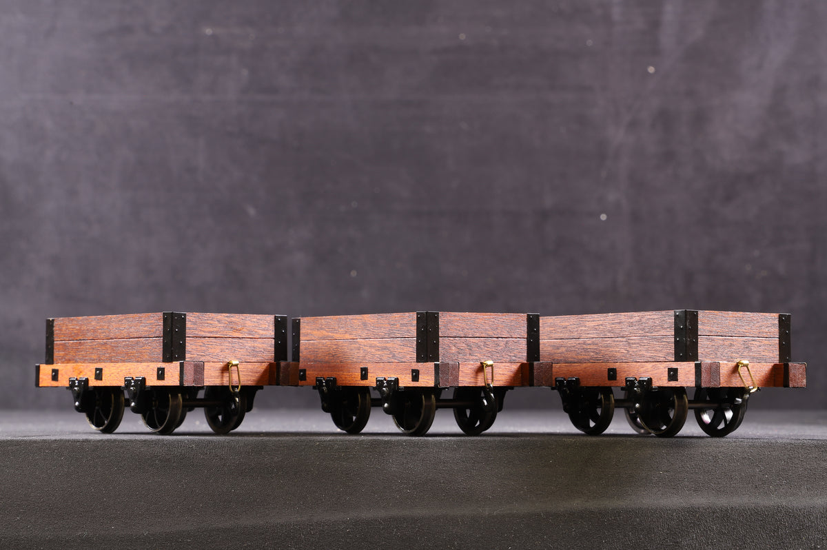 Perfect World 16mm (32mm Narrow Gauge) TL02 Talyllyn Railway Open Wagons x 5