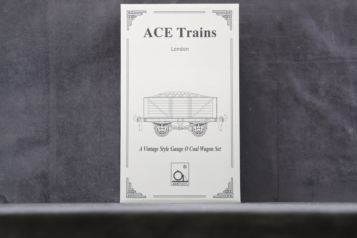 ACE Trains Coarse O Gauge Coal Wagon Set, Set 12 BR 12T Open