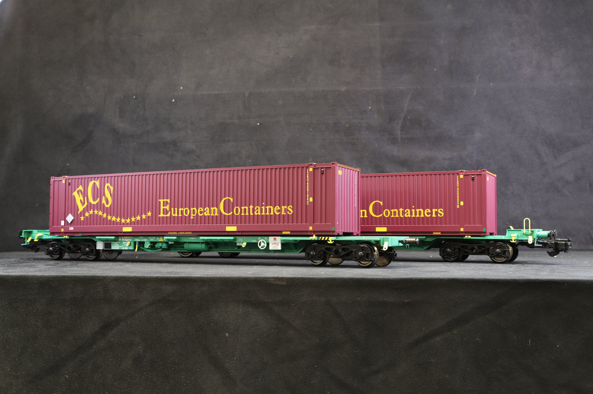 Gauge 1 Aristocraft Twin Intermodal Containers and Wagons - European Containers , Ref: ART-50802