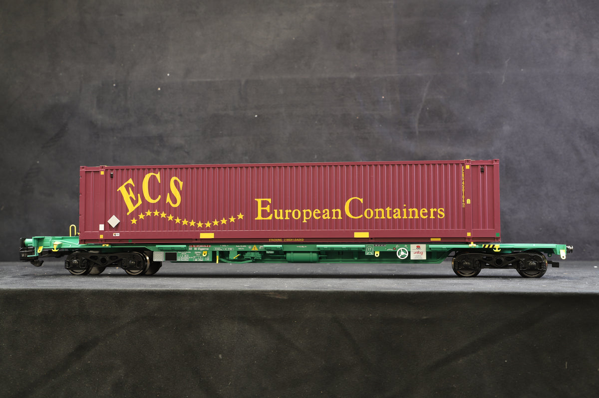 Gauge 1 Aristocraft Twin Intermodal Containers and Wagons - European Containers , Ref: ART-50802