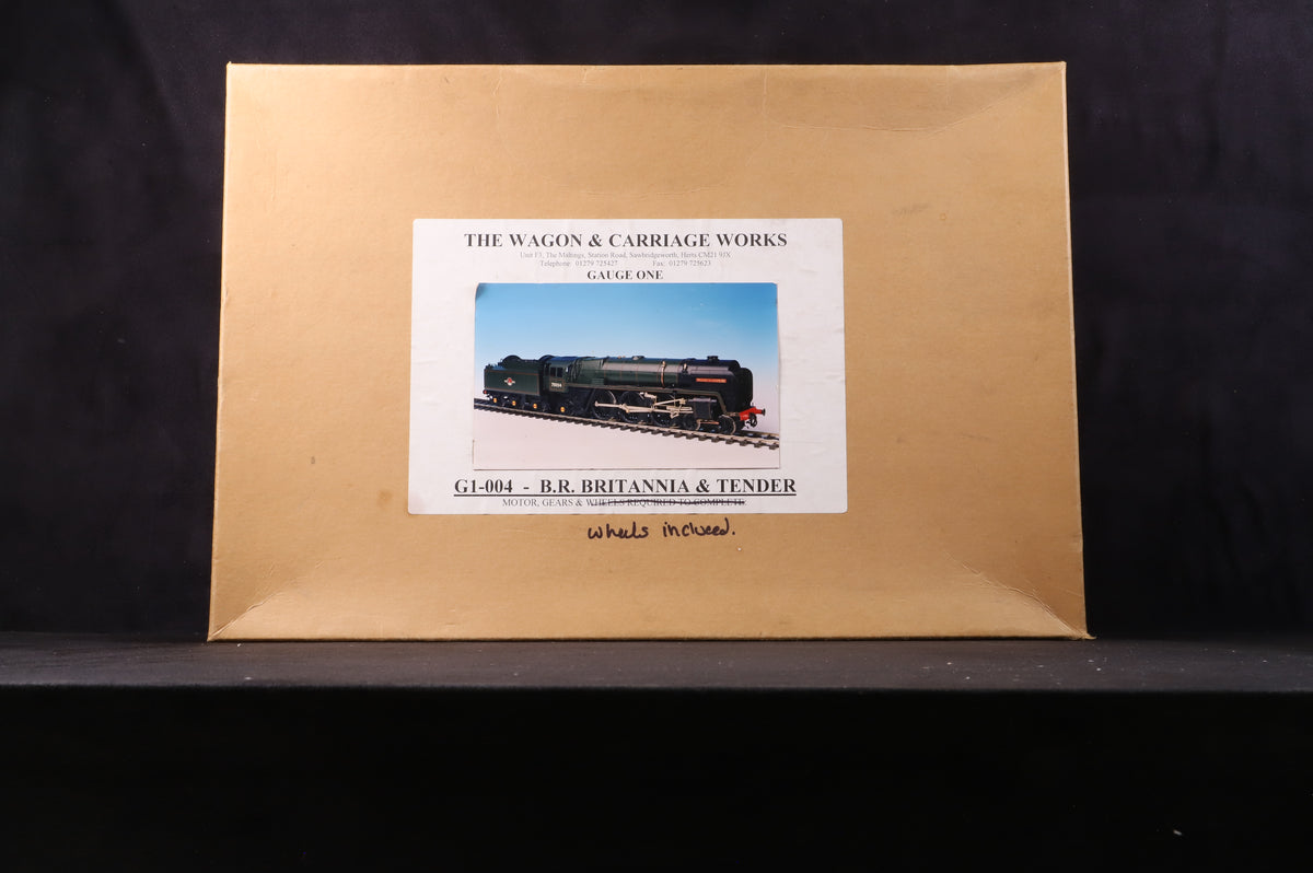 Wagon &amp; Carriage Works Gauge 1 (1:32) G1-004 BR Britannia Class &amp; Tender Kit