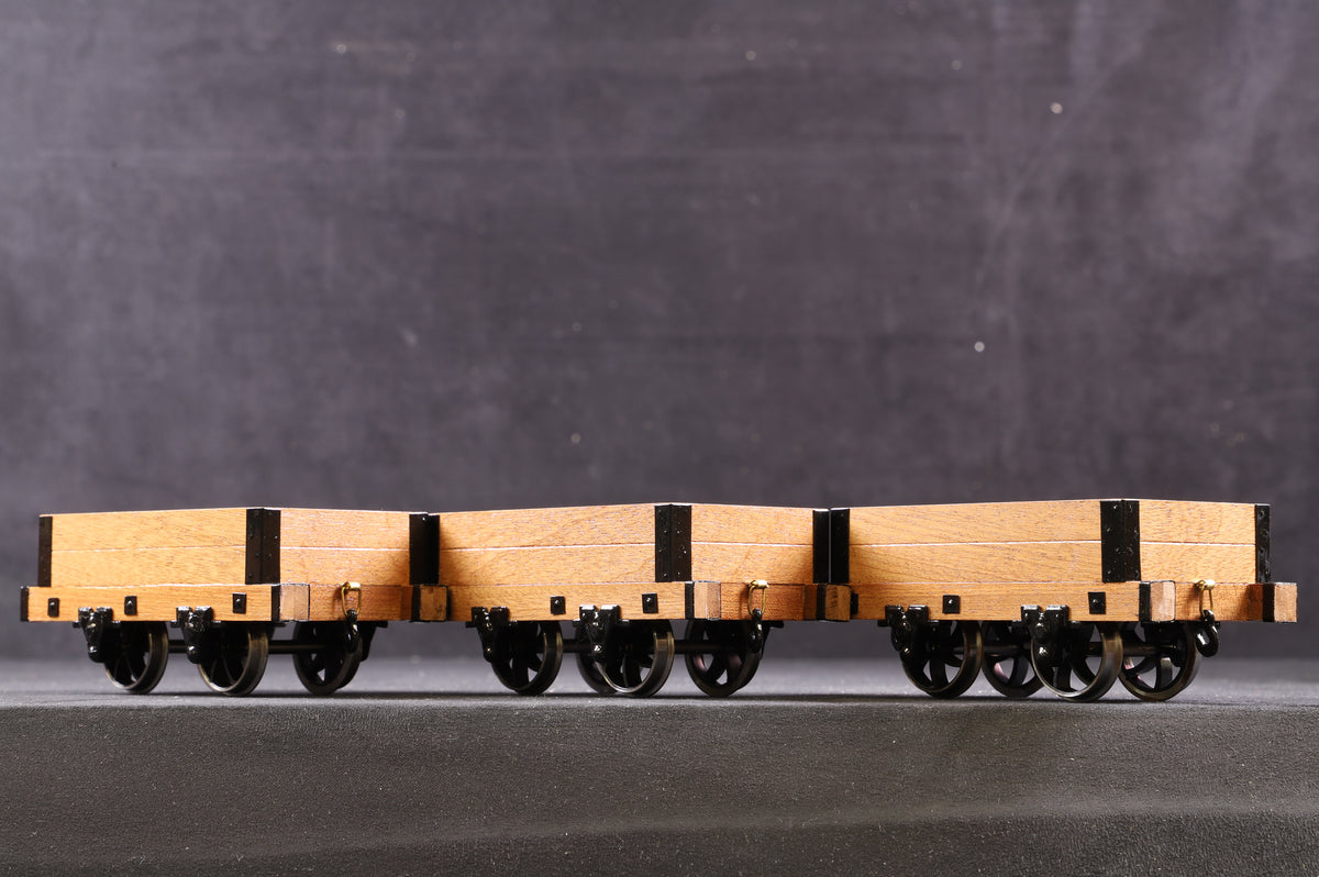Perfect World 16mm (32mm Narrow Gauge) TL02 Talyllyn Railway Open Wagons x 5