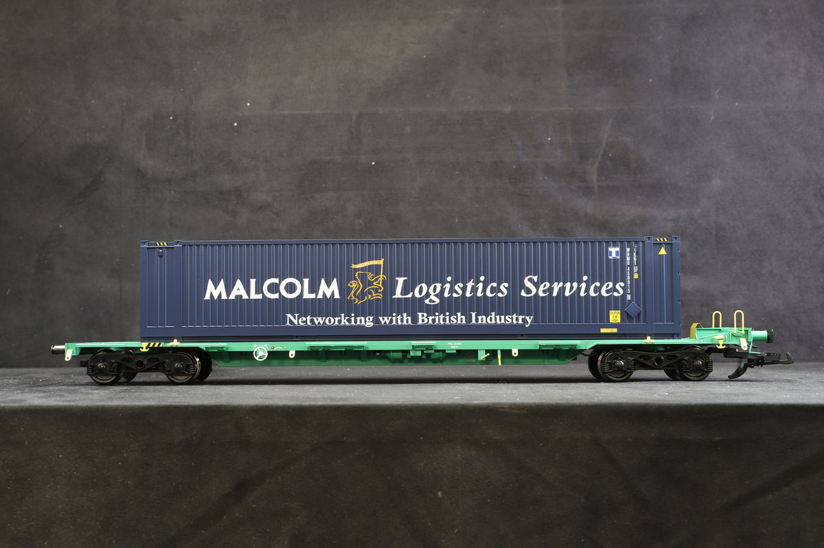 Gauge 1 Aristocraft Twin Intermodal Containers and Wagons - Malcolm Logistics, Ref: ART-50803