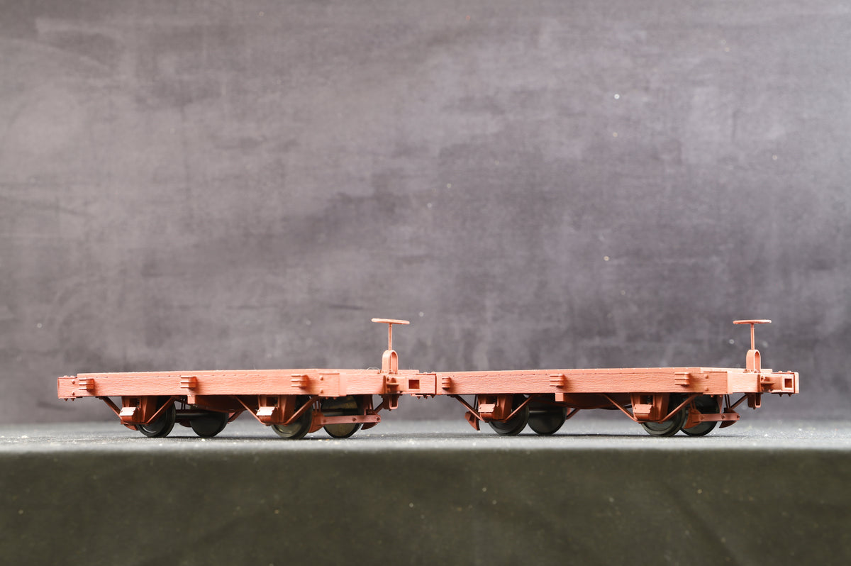 Accucraft G Scale (45mm Gauge) Rake of 8 Planked Flat Wagons