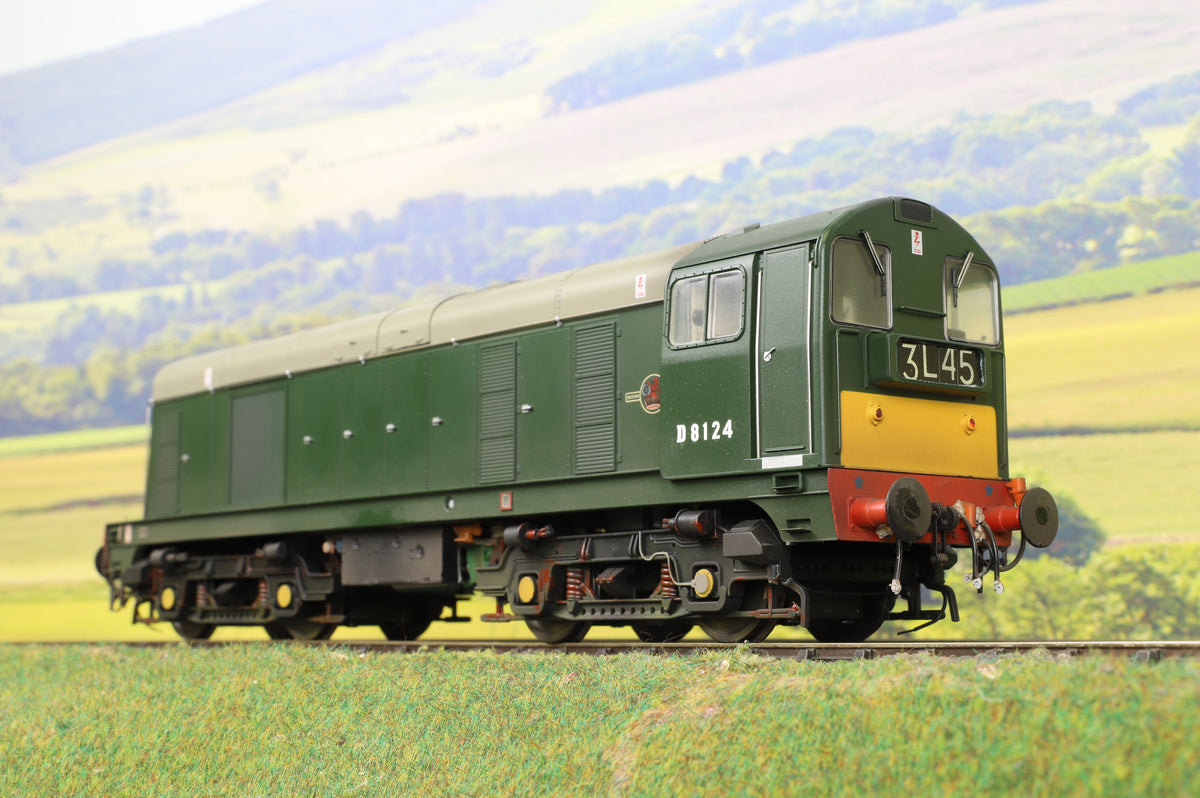 Heljan O Gauge Class 20 2010 BR Green &#39;D8124&#39; DCC Sound, Smoke &amp; Weathered
