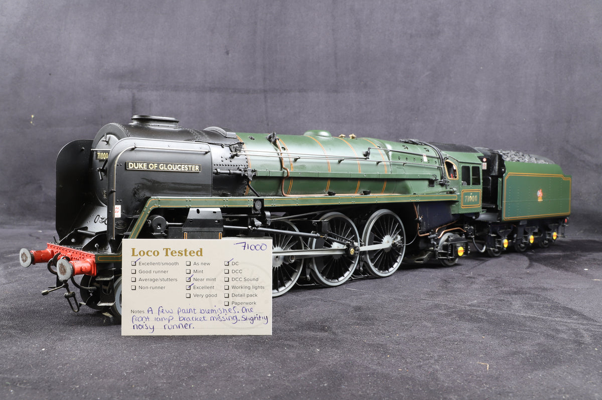 The Finescale Locomotive Company 1:32 Gauge 1 Class 8 4-6-2 71000 &#39;Duke of Gloucester&#39;