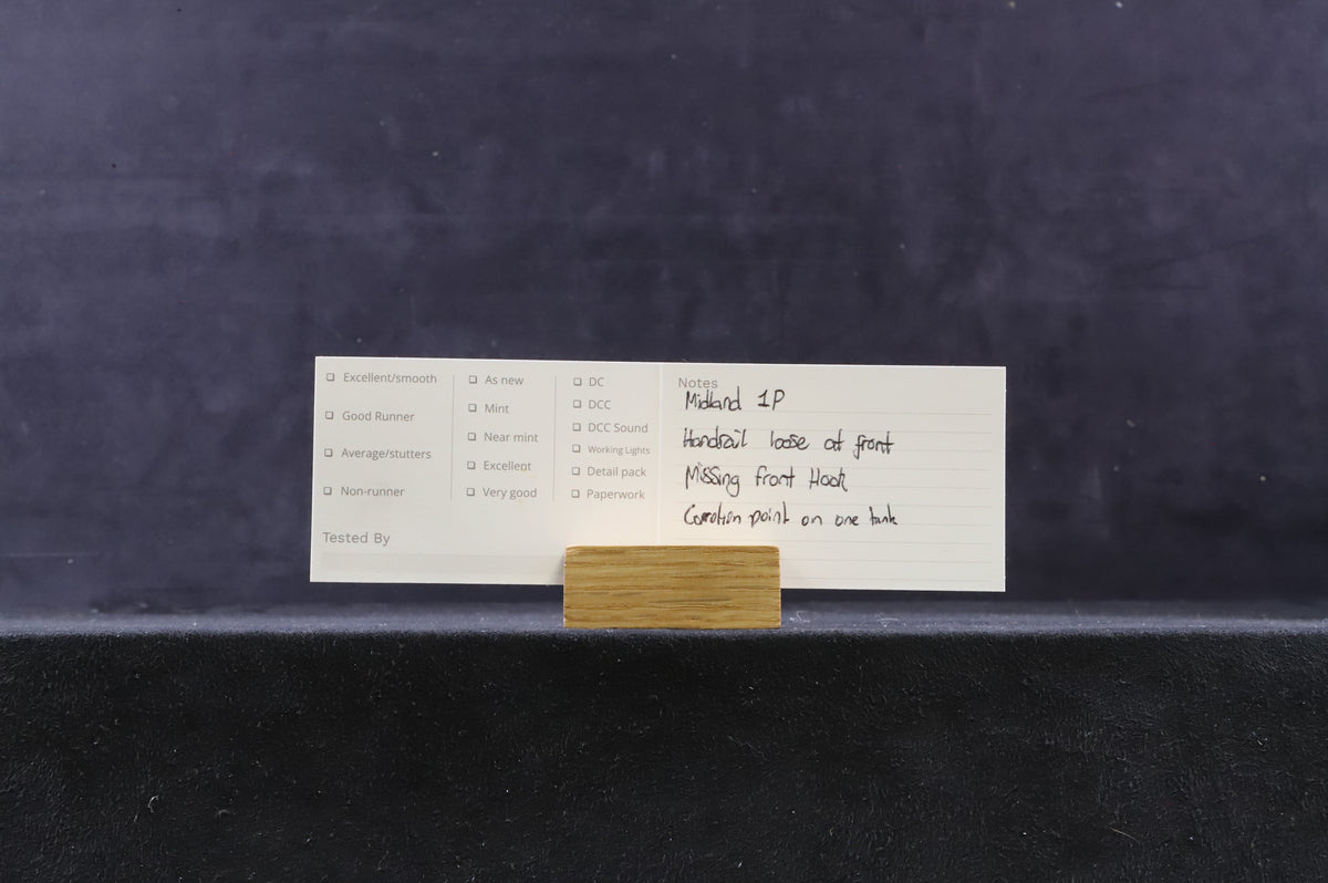 Gauge 1 Live Steam (Kit/Scratch-Built) Midland Railway Class 1P Unpainted Brass