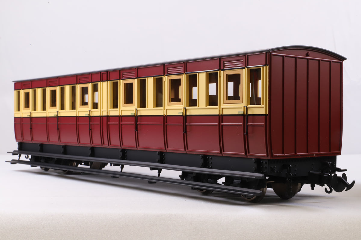 BMS/Accucraft 16mm Scale (45mm Gauge) R19-15 Isle of Man Railway Third Class Coach Maroon & Cream