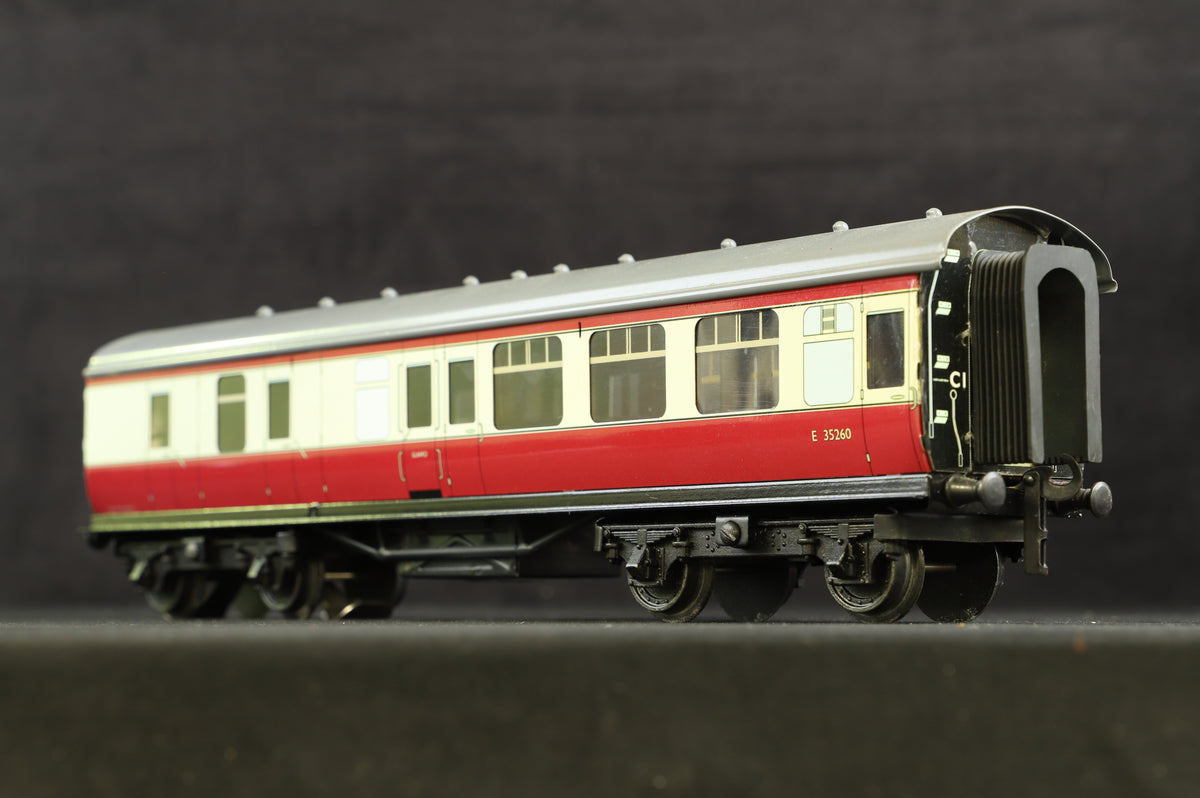 ACE Trains Coarse Scale O Gauge Mk1 Brake Coach BR Crimson &amp; Cream