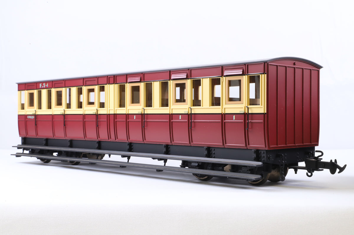 BMS/Accucraft 16mm Scale (45mm Gauge) R19-15 Isle of Man Railway Brake/Composite Coach Maroon & Cream