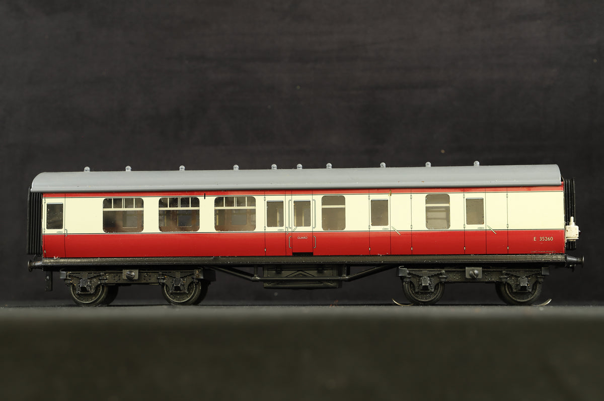 ACE Trains Coarse Scale O Gauge Mk1 Brake Coach BR Crimson &amp; Cream