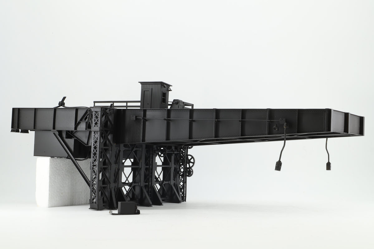 Overland Models American O Gauge #0371/O Bascule Trunnion Double Track Lift Bridge (Standard Black)