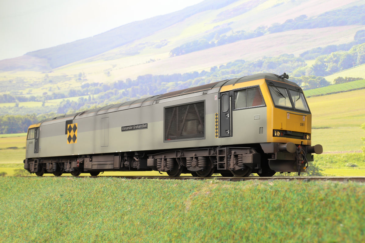 Heljan O Gauge 6013 Class 60 Railfreight Coal Sector &#39;60061&#39; &#39;Alexander Graham Bell&#39; DCC Sound &amp; Weathered