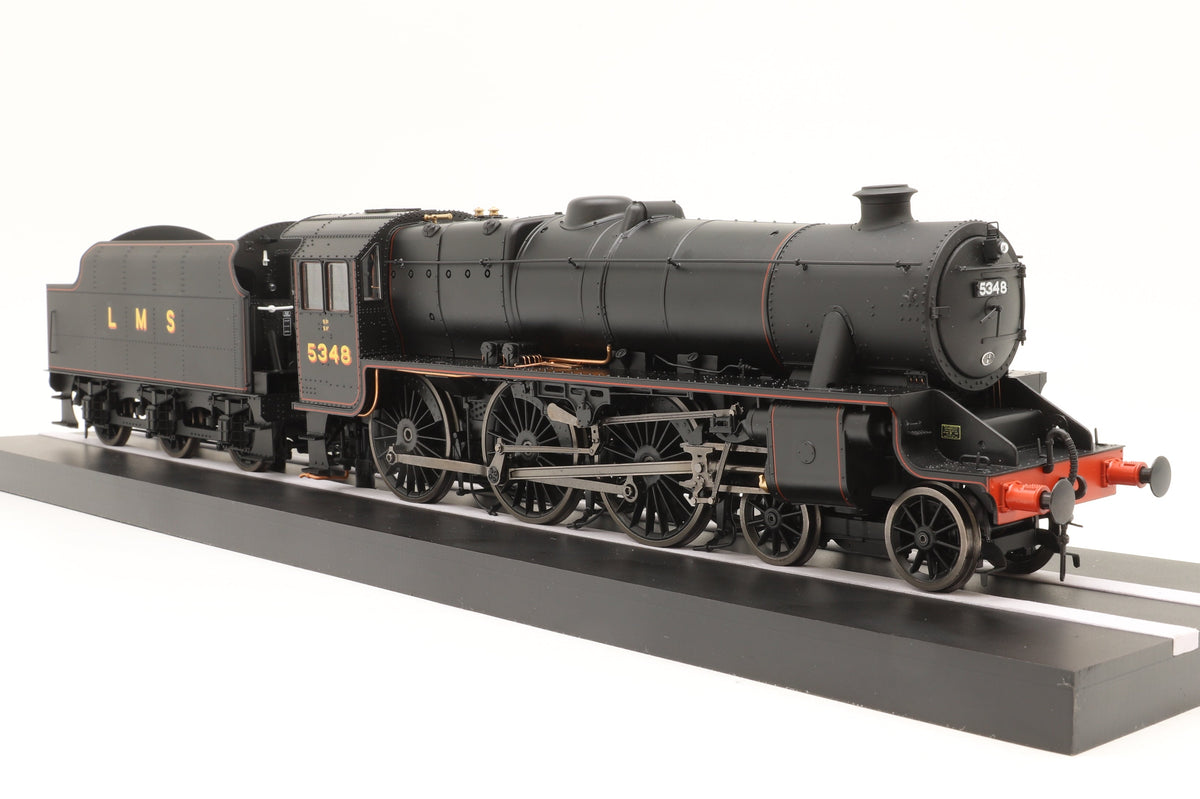 Finescale O Gauge Ellis Clark Trains Black Five No. 5348 (Riveted Tender), DCC Sound