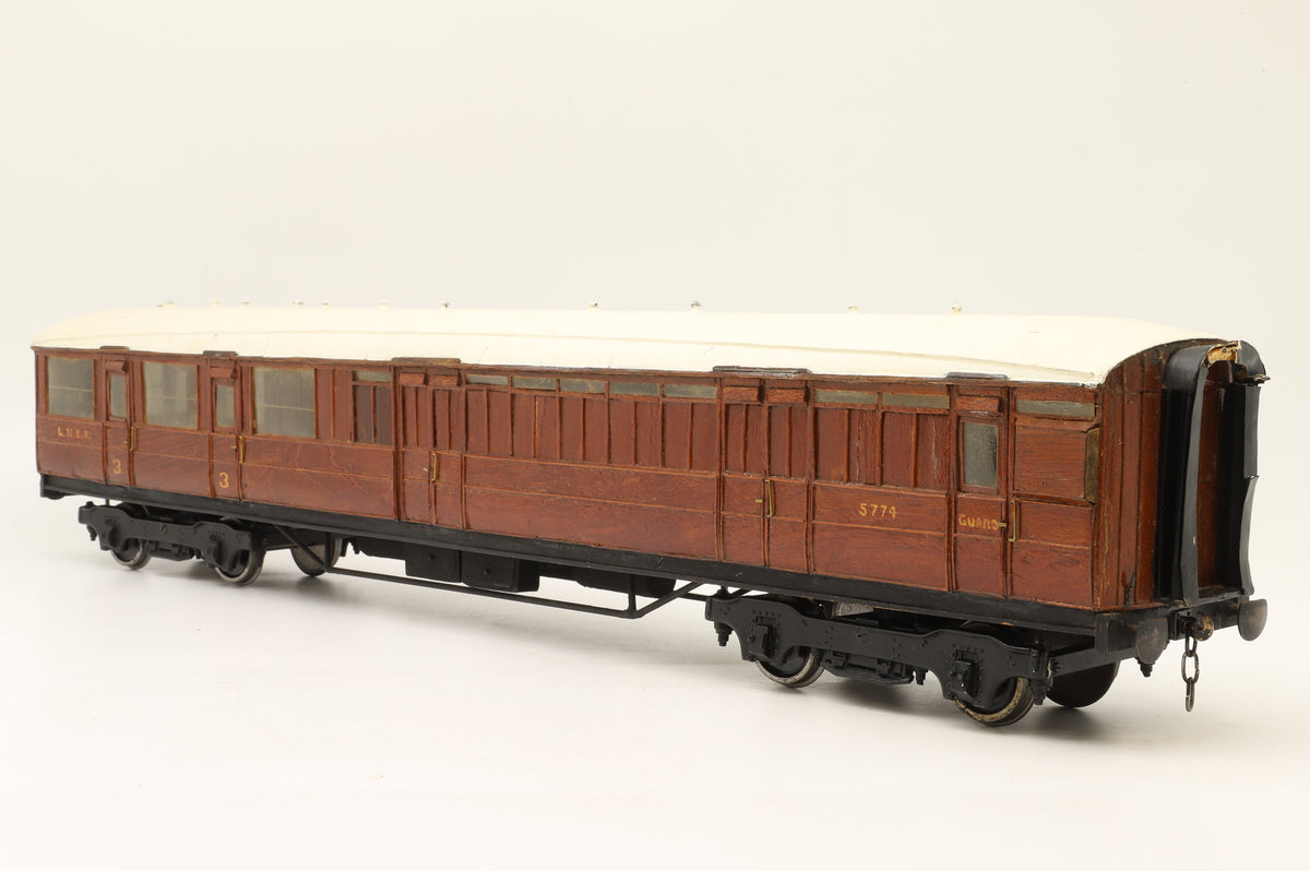 Finescale Gauge 1 (Kit/Scratch Built) Rake of 4 LNER Gresley Teaks