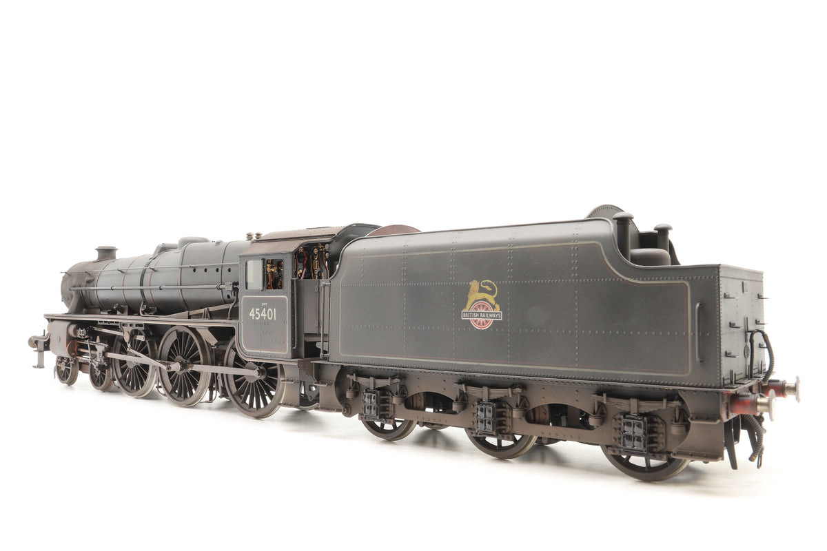 Sancheng/Finescale Brass Gauge 1 (1:32) ex-LMS Black 5 No. 45401 BR Lined Black Early Crests Pro-Weathered