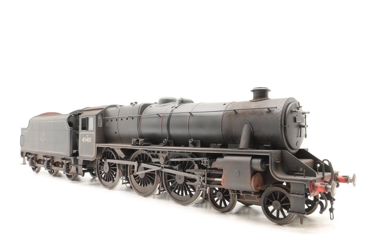Sancheng/Finescale Brass Gauge 1 (1:32) ex-LMS Black 5 No. 45401 BR Lined Black Early Crests Pro-Weathered