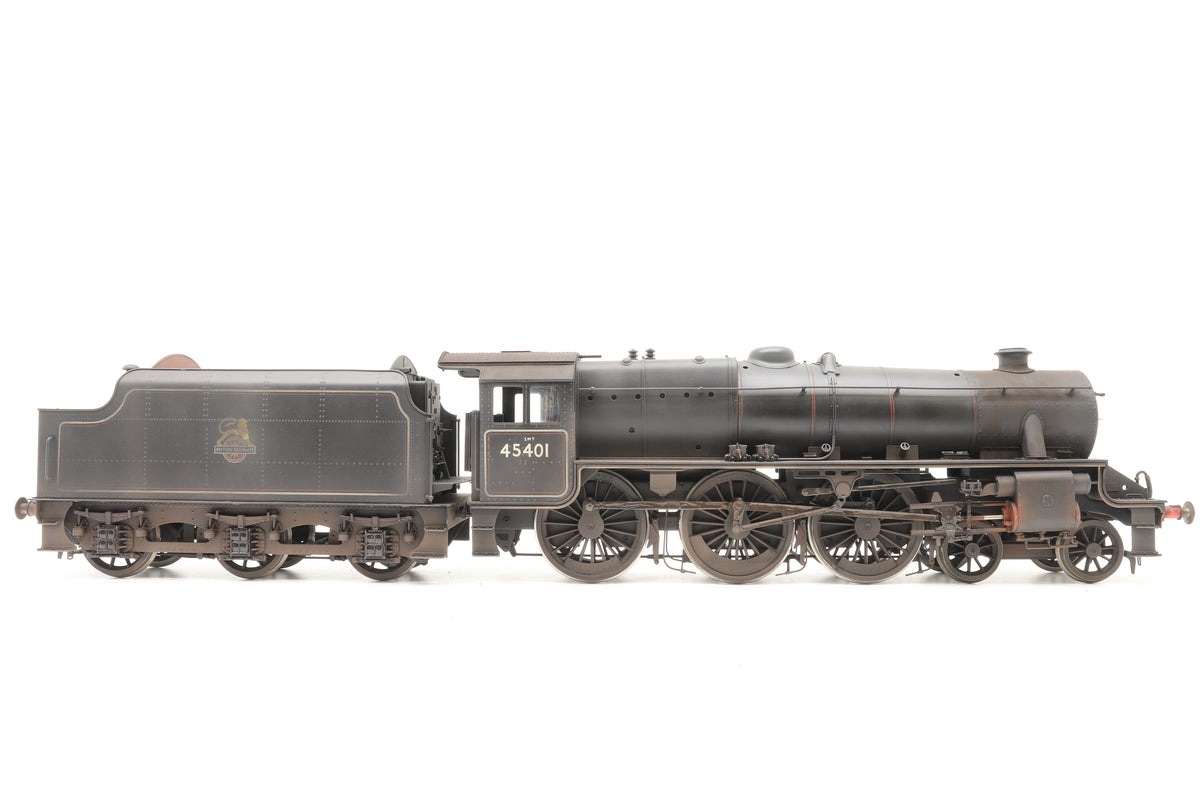 Sancheng/Finescale Brass Gauge 1 (1:32) ex-LMS Black 5 No. 45401 BR Lined Black Early Crests Pro-Weathered