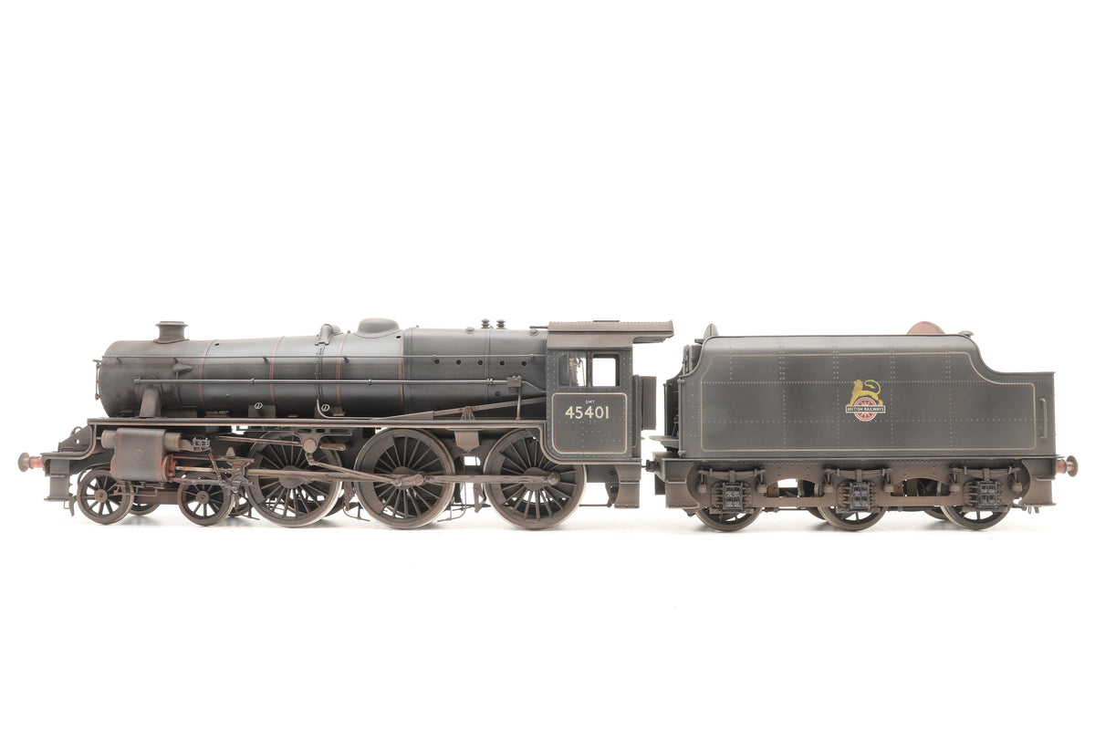 Sancheng/Finescale Brass Gauge 1 (1:32) ex-LMS Black 5 No. 45401 BR Lined Black Early Crests Pro-Weathered