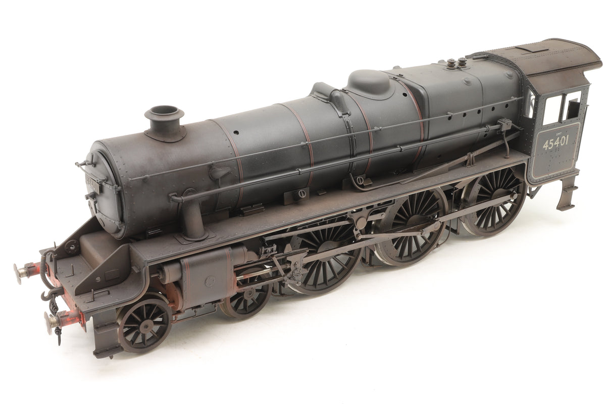 Sancheng/Finescale Brass Gauge 1 (1:32) ex-LMS Black 5 No. 45401 BR Lined Black Early Crests Pro-Weathered