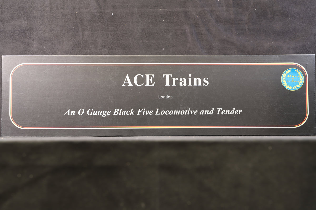ACE Trains O Gauge Coarse Stanier Black 5  4-6-0 &#39;44949&#39; BR Black L/C, 2 &amp; 3 Rail