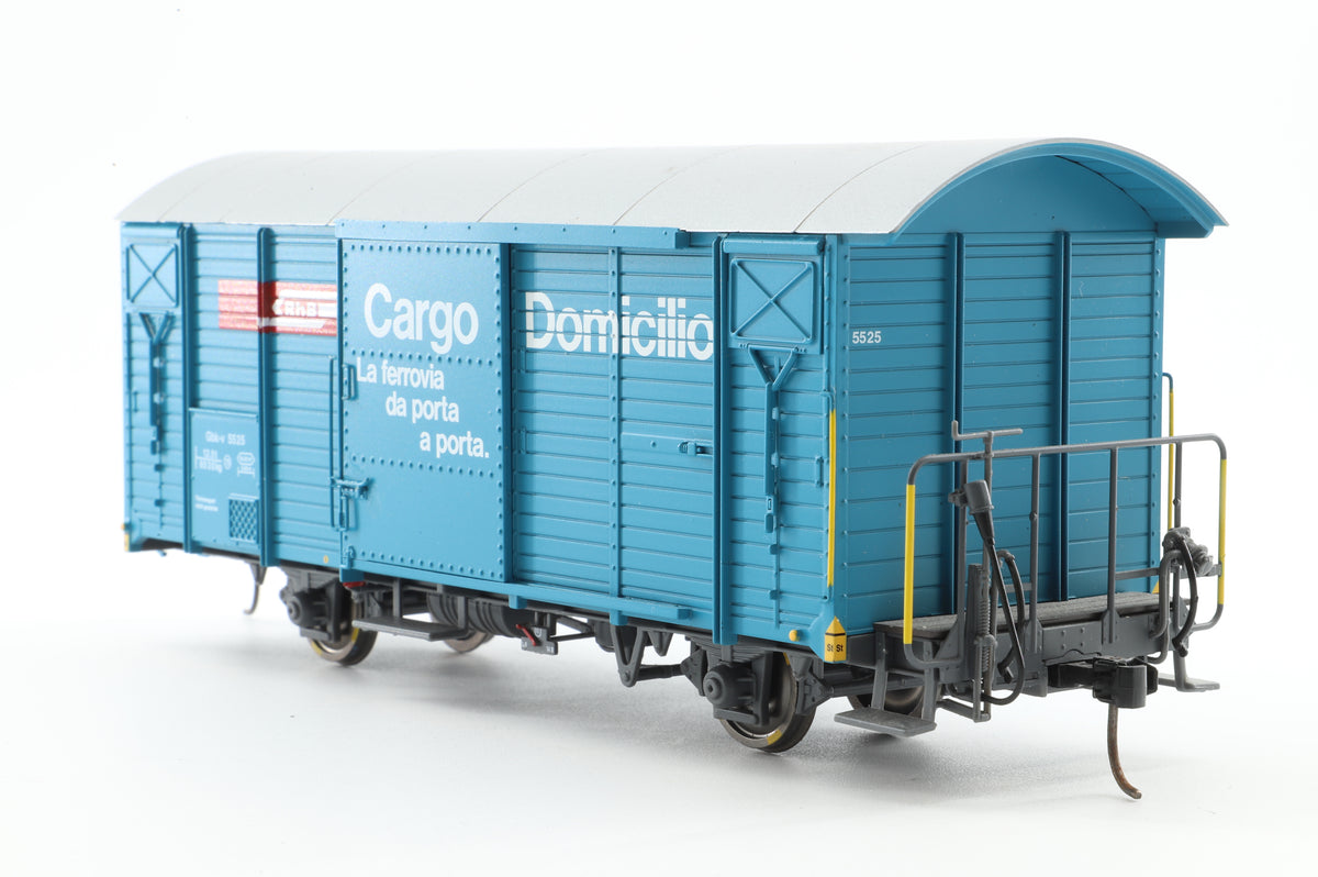 Bemo 0m Scale (1:45) Covered Wagon (gedekter Guterwagen) RhB Gbk-v 5525