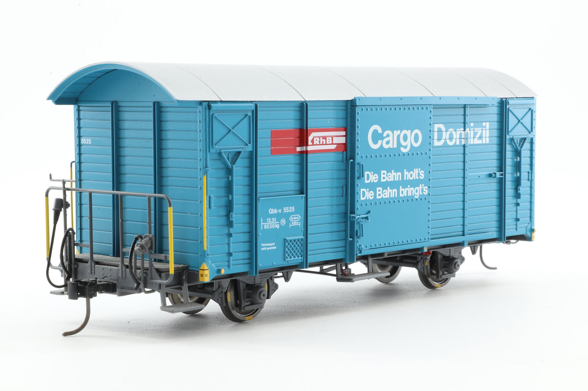 Bemo 0m Scale (1:45) Covered Wagon (gedekter Guterwagen) RhB Gbk-v 5525