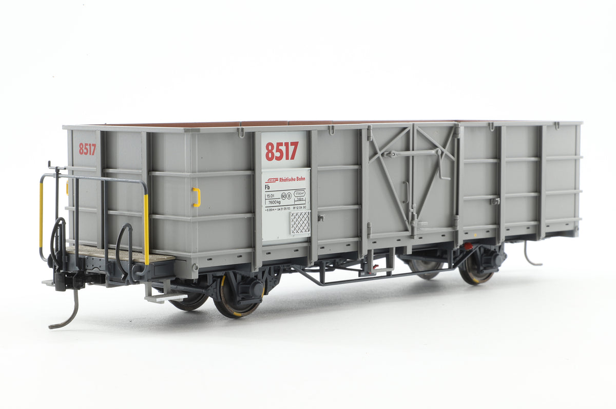 Bemo 0m Scale (1:45) Steel Walled Wagon (Stahlwand Hochbordwagen) RhB Fb8517