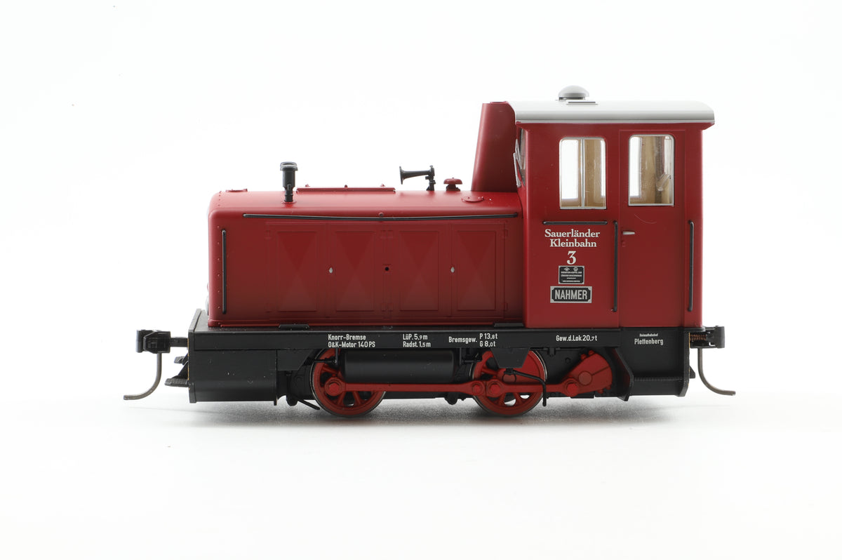 Schnellenkamp Modell 0m Scale (1:45) Wandsbek Industrial Railway Diesel Locomotive MV8, DCC Sound