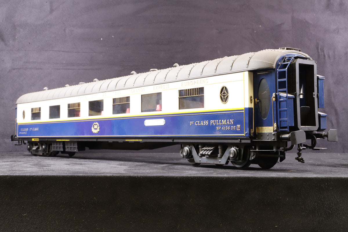 J&M Models Gauge 1 CIWL 1st Class Pullman Car (Le Train Bleu) No. 4158
