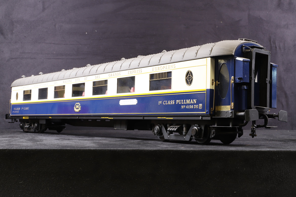 J&M Models Gauge 1 CIWL 1st Class Pullman Car (Le Train Bleu) No. 4158