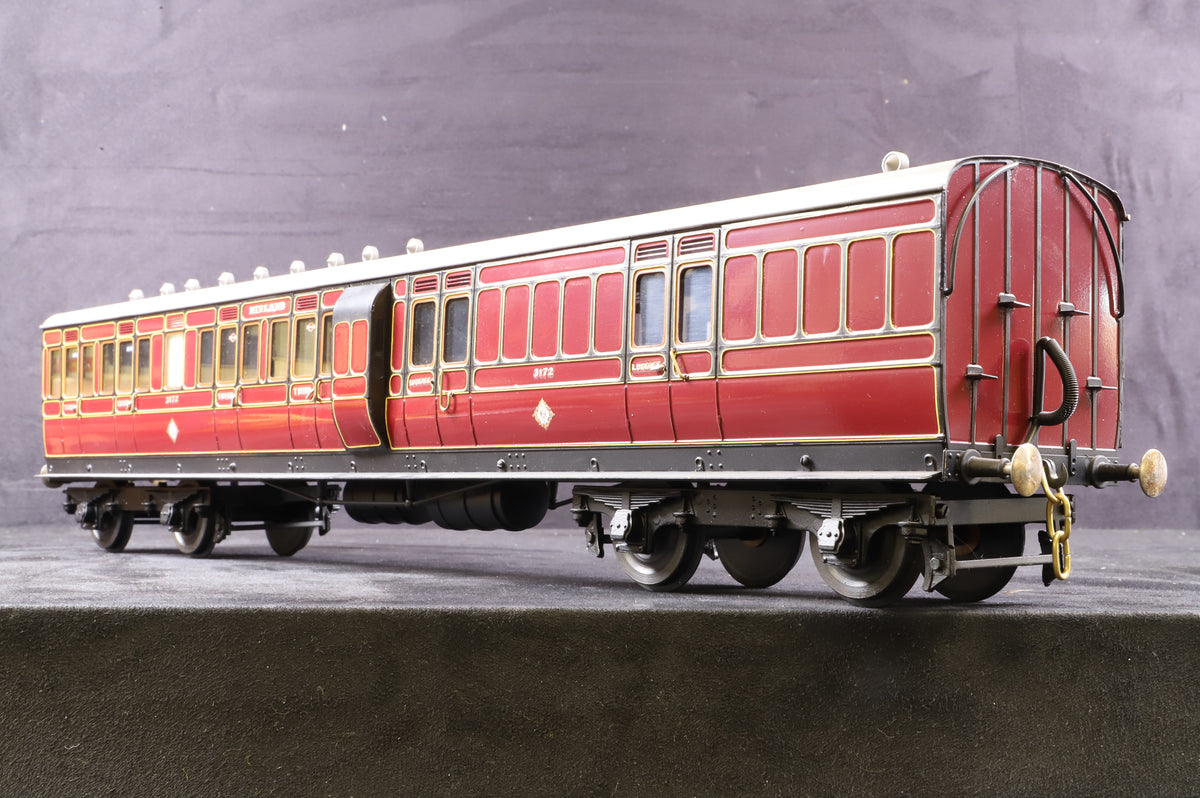 J&M Models Gauge 1 Midland Railway Third Class Brake Coach